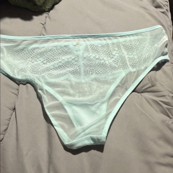 Adore Me Lace Bra in Soft Blue with matching panties - Picture 6 of 6